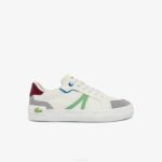 Women Lacoste V0ZN2755 White & Light Green 2L6 L004 Canvas Sneakers