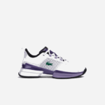 Women Lacoste V0ZN2756 White & Purple Z54 AG-LT21 Ultra Textile Tennis Shoes