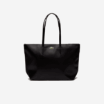 Women Lacoste V0ZN2766 Black 000 L.12.12 Concept Zip Tote Bag - Image 2