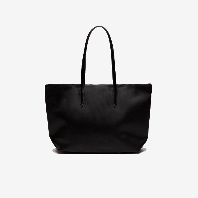 Women Lacoste V0ZN2766 Black 000 L.12.12 Concept Zip Tote Bag - Image 3