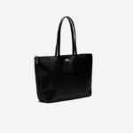 Women Lacoste V0ZN2766 Black 000 L.12.12 Concept Zip Tote Bag - Image 4
