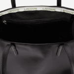 Women Lacoste V0ZN2766 Black 000 L.12.12 Concept Zip Tote Bag - Image 5