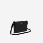 Women Lacoste V0ZN2770 Black 000 L.12.12 Concept Flat Crossover Bag - Image 3