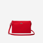 Women Lacoste V0ZN2771 High Risk Red 883 L.12.12 Concept Flat Crossover Bag