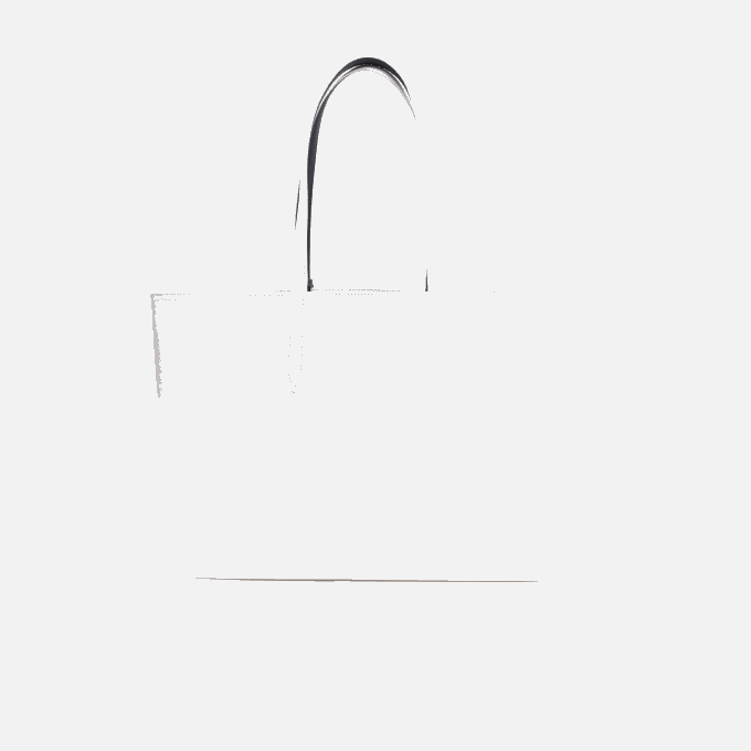 Women Lacoste V0ZN2776 Farine Blue Nuit L44 Anna Reversible Bicolor Tote Bag - Image 2