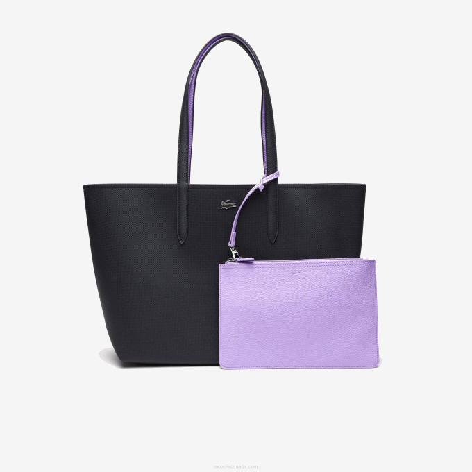 Women Lacoste V0ZN2777 Abimes Neva K56 Anna Reversible Bicolor Tote Bag - Image 3