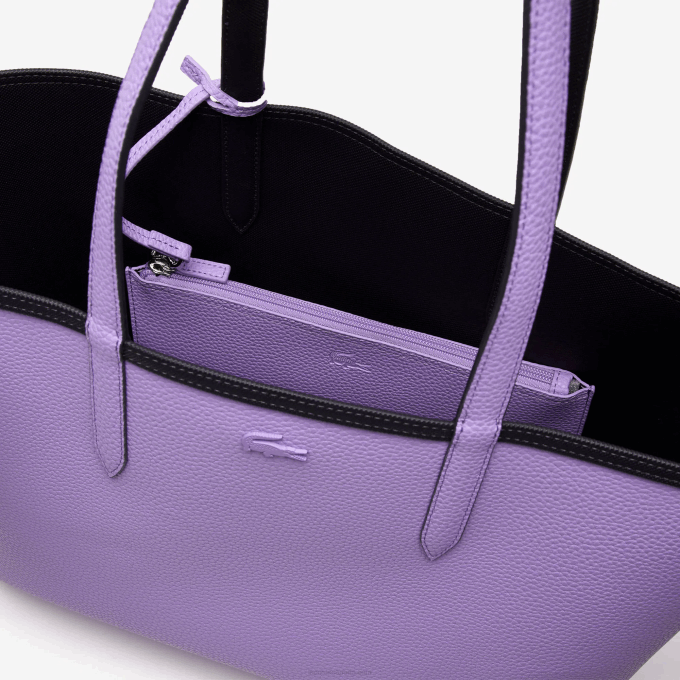 Women Lacoste V0ZN2777 Abimes Neva K56 Anna Reversible Bicolor Tote Bag - Image 10