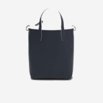 Women Lacoste V0ZN2780 Farine Blue Nuit L44 Anna Reversible Coated Canvas Tote Bag - Image 6