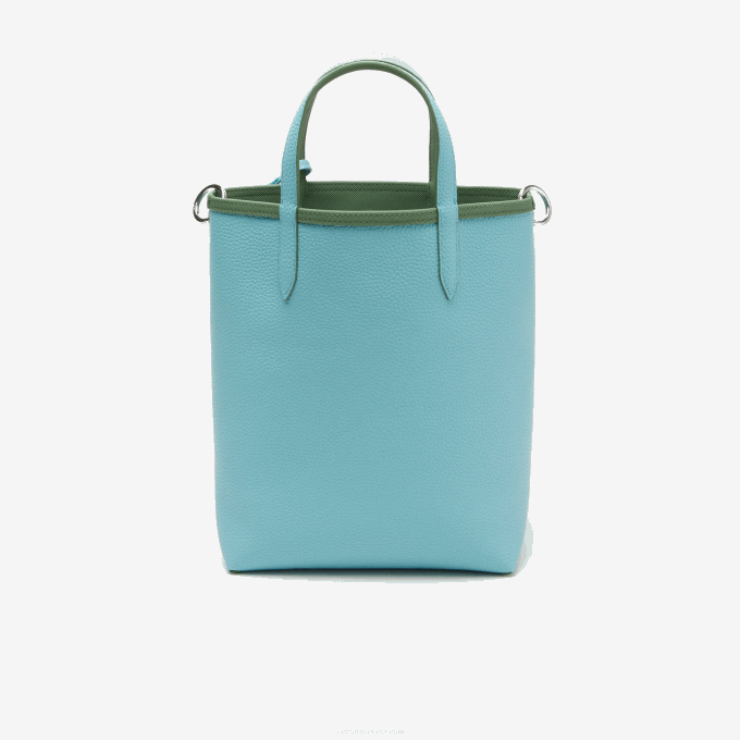Women Lacoste V0ZN2782 Frene Littoral L49 Anna Reversible Coated Canvas Tote Bag - Image 6