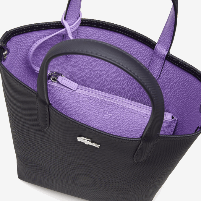 Women Lacoste V0ZN2783 Abimes Neva K56 Anna Reversible Coated Canvas Tote Bag - Image 3