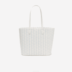 Women Lacoste V0ZN2785 Mono Farine Panorama L58 Monogram Print Tote - Image 2