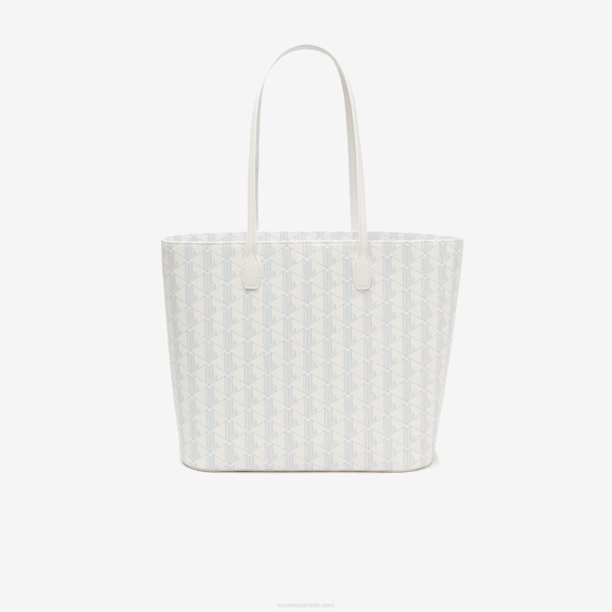 Women Lacoste V0ZN2785 Mono Farine Panorama L58 Monogram Print Tote - Image 2
