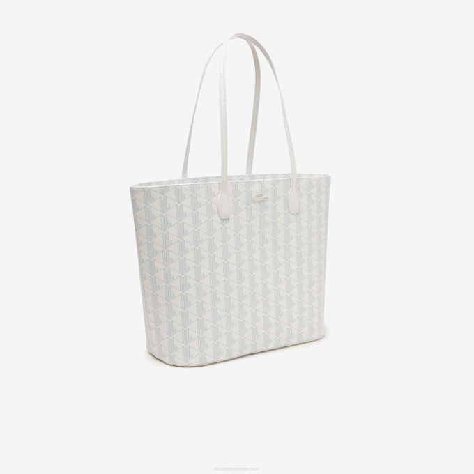 Women Lacoste V0ZN2785 Mono Farine Panorama L58 Monogram Print Tote - Image 3