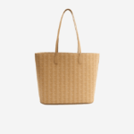 Women Lacoste V0ZN2786 Viennois Beige L01 Monogram Print Tote - Image 2