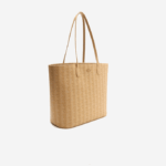 Women Lacoste V0ZN2786 Viennois Beige L01 Monogram Print Tote - Image 3