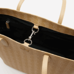 Women Lacoste V0ZN2786 Viennois Beige L01 Monogram Print Tote - Image 4