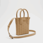 Women Lacoste V0ZN2790 Viennois Beige L01 Monogram Print Mini Satchel - Image 3