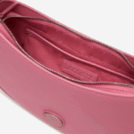 Women Lacoste V0ZN2792 Reseda L39 Top Grain Leather Halfmoon Bag - Image 4
