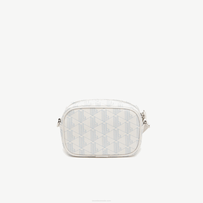 Women Lacoste V0ZN2795 Mono Farine Panorama L58 Small Monogram Print Cross Body Bag - Image 2