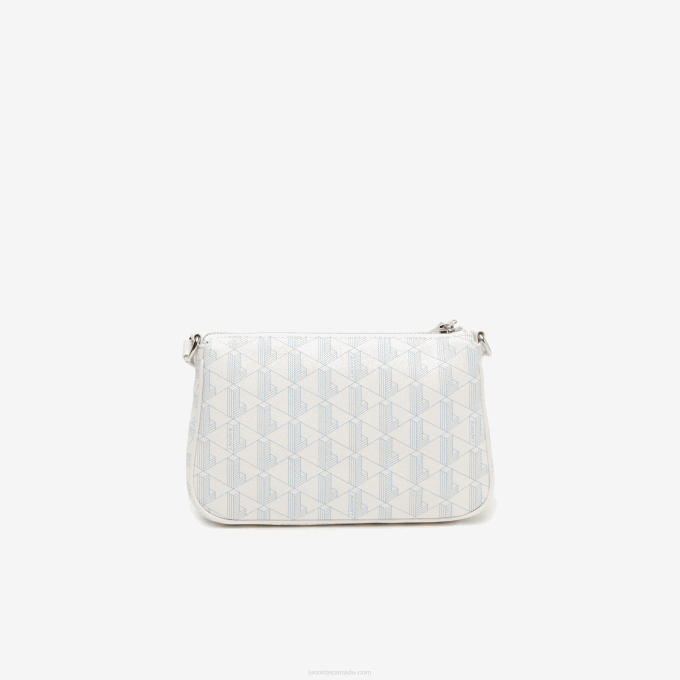 Women Lacoste V0ZN2800 Mono Farine Panorama L58 Monogram Print Crossbody Bag - Image 2