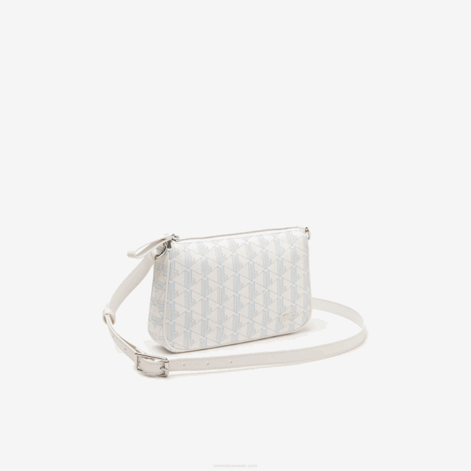Women Lacoste V0ZN2800 Mono Farine Panorama L58 Monogram Print Crossbody Bag - Image 3