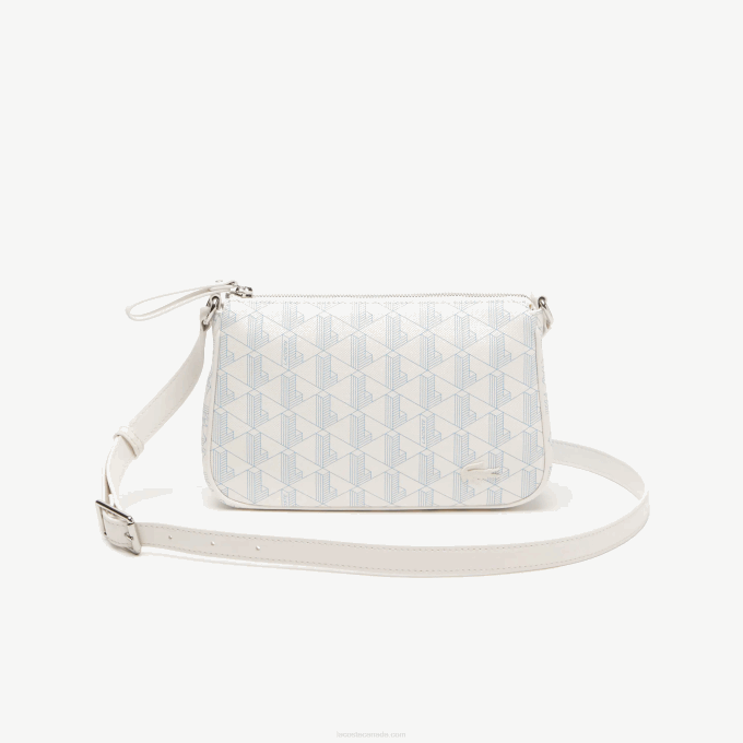 Women Lacoste V0ZN2800 Mono Farine Panorama L58 Monogram Print Crossbody Bag - Image 1