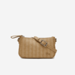 Women Lacoste V0ZN2801 Viennois Beige L01 Monogram Print Crossbody Bag