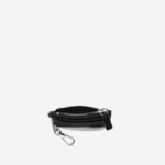 Women Lacoste V0ZN2806 Black 000 4 Slot Zipped Card Holder - Image 3