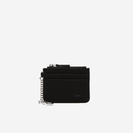 Women Lacoste V0ZN2806 Black 000 4 Slot Zipped Card Holder