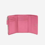 Women Lacoste V0ZN2807 Reseda L39 Top Grain Leather Flap Close Wallet - Image 2