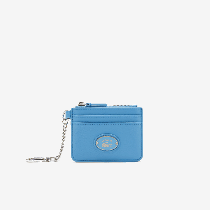 Women Lacoste V0ZN2811 Argentine 213 Snap Hook Grained Leather Card Holder - Image 1