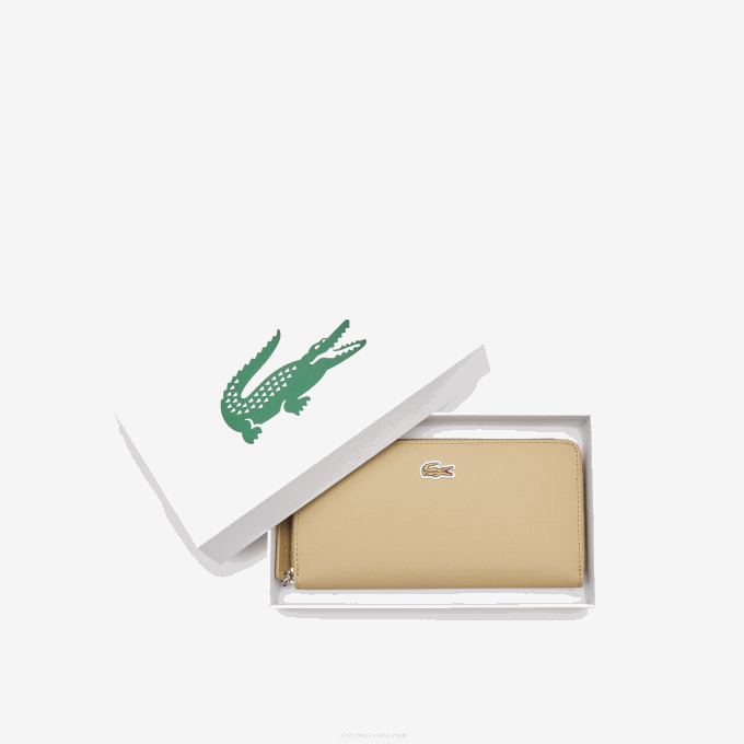 Women Lacoste V0ZN2812 Brindille L37 L.12.12 Concept Petit Pique 12 Card Zip Wallet - Image 4