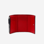 Women Lacoste V0ZN2815 Marine 166 Rouge B50 Anna Snap Front Wallet - Image 2
