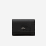 Women Lacoste V0ZN2816 Noir Krema A91 Anna Snap Front Wallet
