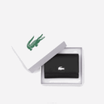 Women Lacoste V0ZN2816 Noir Krema A91 Anna Snap Front Wallet - Image 3