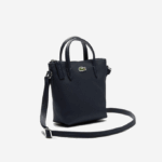 Women Lacoste V0ZN2819 Eclipse 141 L.12.12 Concept Petit Pique Coated Canvas Mini Zip Tote Bag - Image 5
