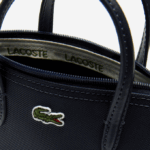 Women Lacoste V0ZN2819 Eclipse 141 L.12.12 Concept Petit Pique Coated Canvas Mini Zip Tote Bag - Image 6