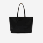 Women Lacoste V0ZN2824 Noir Krema A91 Anna Reversible Bicolor Tote Bag - Image 4