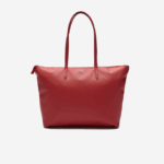 Women Lacoste V0ZN2825 Alizarine C62 L.12.12 Concept Zip Tote Bag