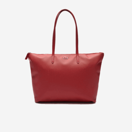 Women Lacoste V0ZN2825 Alizarine C62 L.12.12 Concept Zip Tote Bag