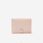 Women Lacoste V0ZN2842 Chair Amande J19 Anna Small Snap Folding Wallet