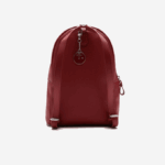Women Lacoste V0ZN2845 Bordeaux C88 Daily Classic Coated Pique Canvas Backpack - Image 2