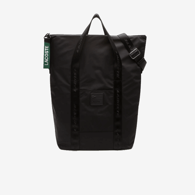 Women Lacoste V0ZN2846 Black 000 Branded Handle Large Tote Bag - Image 2