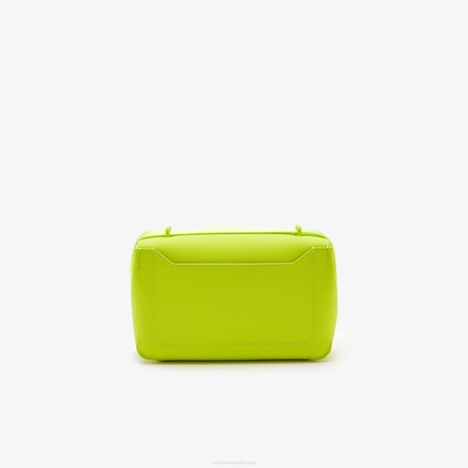 Women Lacoste V0ZN2851 Lime K83 L.12.12 Metal Clasp Crossover Bag - Image 2