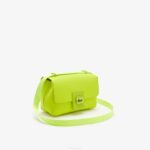 Women Lacoste V0ZN2851 Lime K83 L.12.12 Metal Clasp Crossover Bag - Image 3