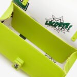 Women Lacoste V0ZN2851 Lime K83 L.12.12 Metal Clasp Crossover Bag - Image 4