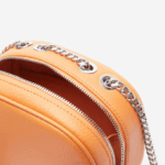 Women Lacoste V0ZN2854 Poterie K20 Small Grained Leather Crossover Bag - Image 3