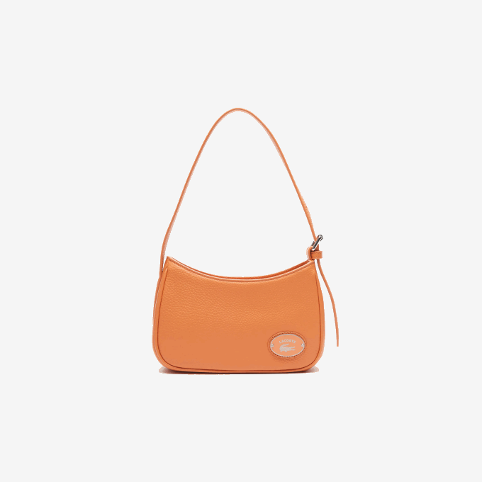 Women Lacoste V0ZN2855 Poterie K20 Metal Plate Grained Leather Shoulder Bag - Image 2