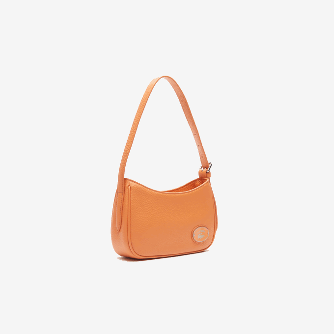 Women Lacoste V0ZN2855 Poterie K20 Metal Plate Grained Leather Shoulder Bag - Image 4