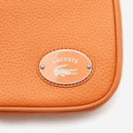 Women Lacoste V0ZN2855 Poterie K20 Metal Plate Grained Leather Shoulder Bag - Image 6